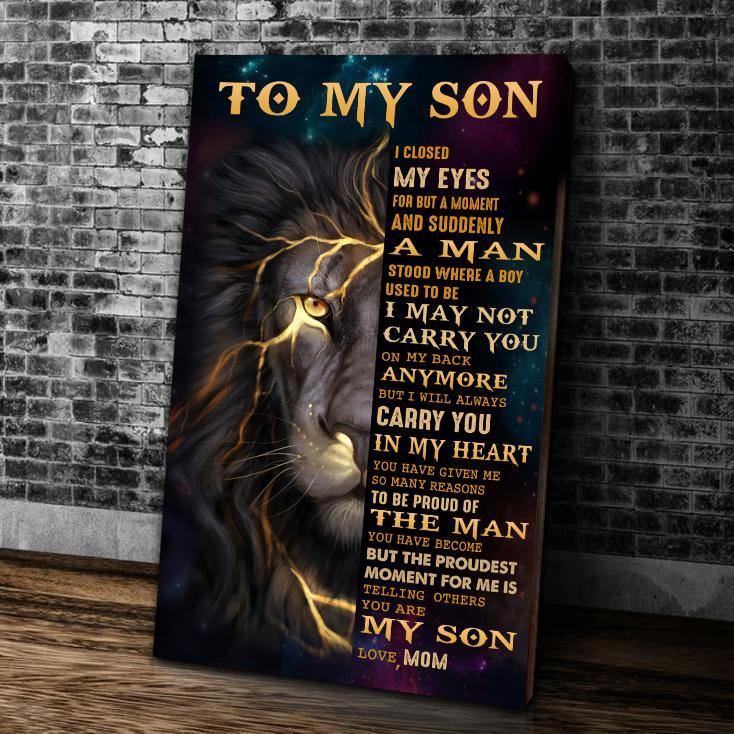 Personalized Lion Son Canvas