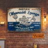 Personalized Mermaid Lounge Maritime Customized Classic Metal Signs