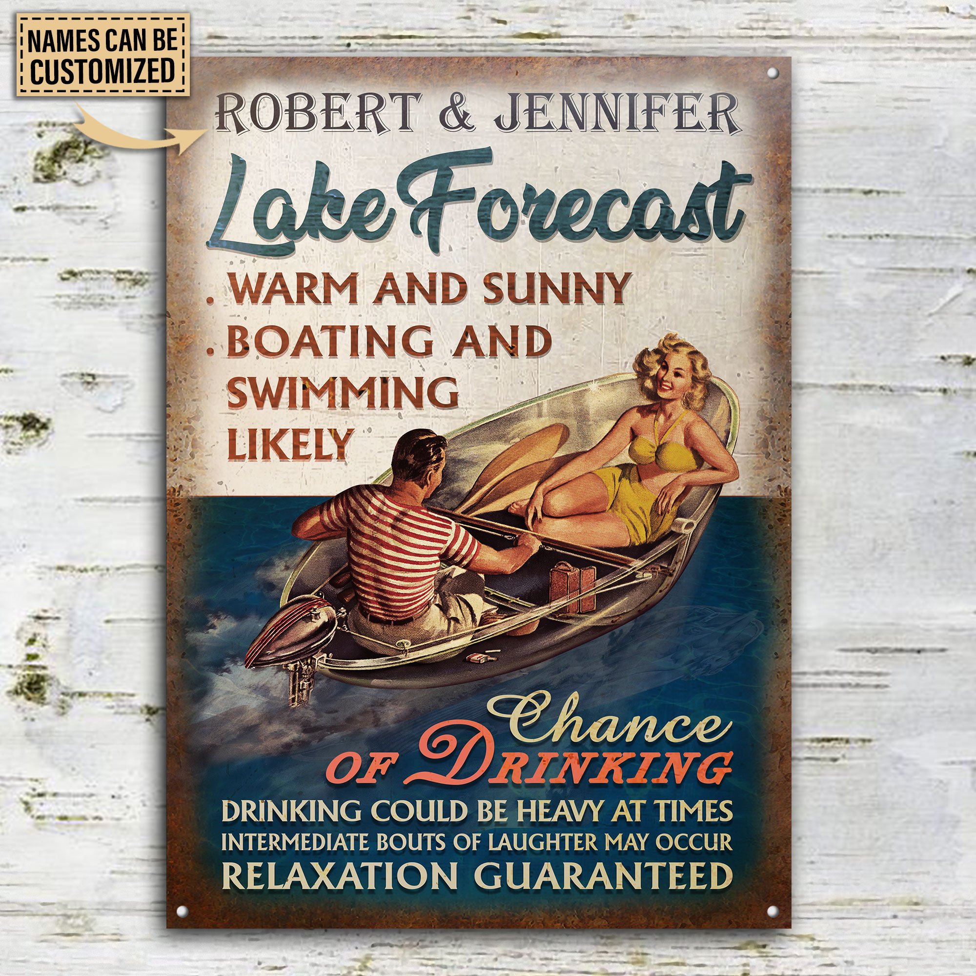 Personalized-Motorboat-Couple-Lake-Forecast-Customized-Classic-Metal-Signs-2 Personalized Motorboat Couple Lake Forecast Customized Classic Metal Signs 2