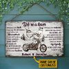 Personalized Motorcycling A Team Customized Wood Rectangle Sign