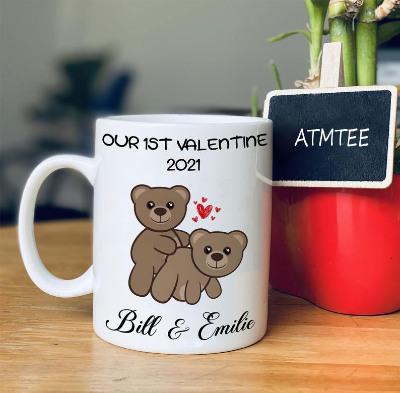 Personalized-Mugs-Valentines-Day-Gift-For-Her-Gift-For-Him-Anniversary-Gifts-Our-1St-Valentine-2021-Funny-Gift-Mug Personalized Mugs