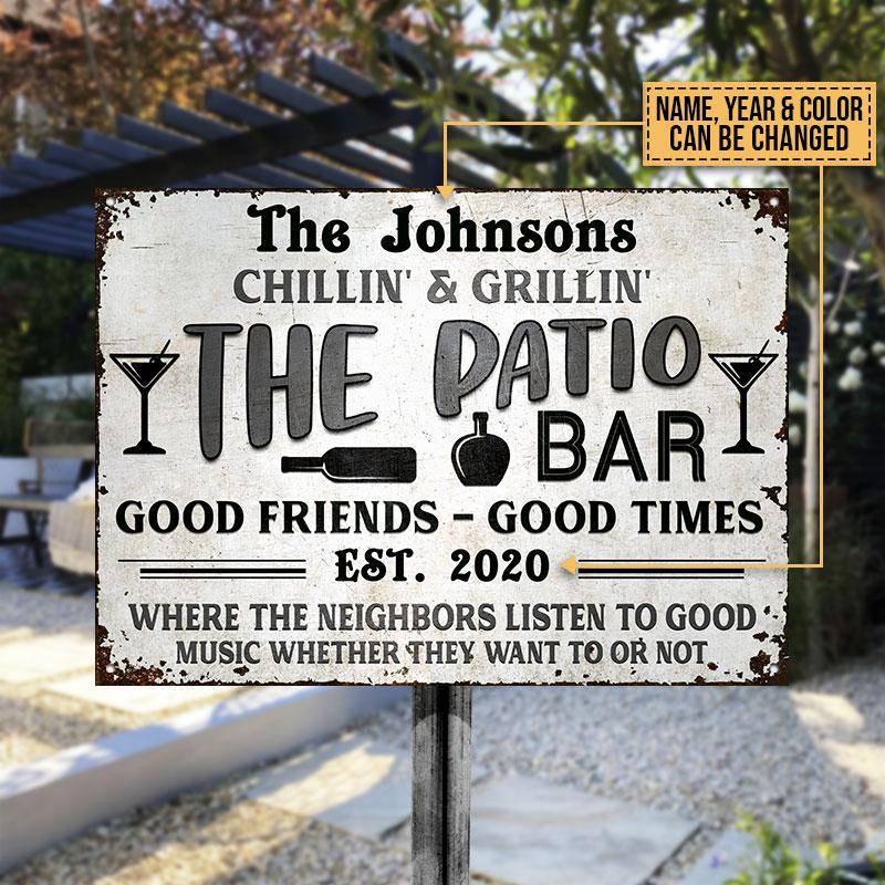 Personalized-Patio-Grilling-Backyard-Color-Custom-Classic-Metal-Signs-2 Personalized Patio Grilling Backyard Color Custom Classic Metal Signs 2