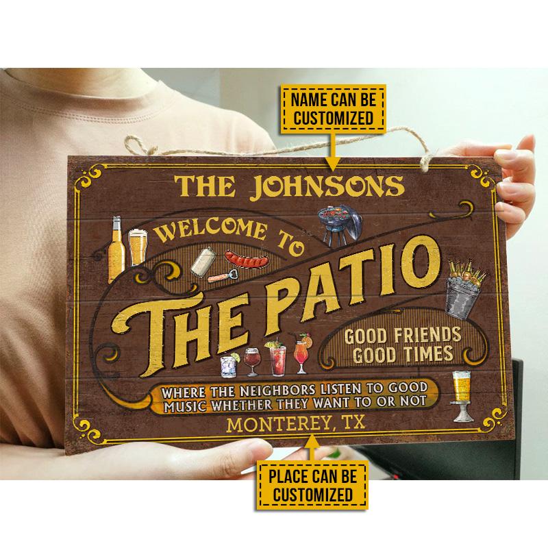 Personalized-Patio-Grilling-Listen-To-The-Good-Music-Custom-Wood-Rectangle-Sign-2 Personalized Patio Grilling Listen To The Good Music Custom Wood Rectangle Sign 2