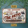 Personalized Patio Grilling Red Listen To The Good Music Sippin Custom Wood Rectangle Sign