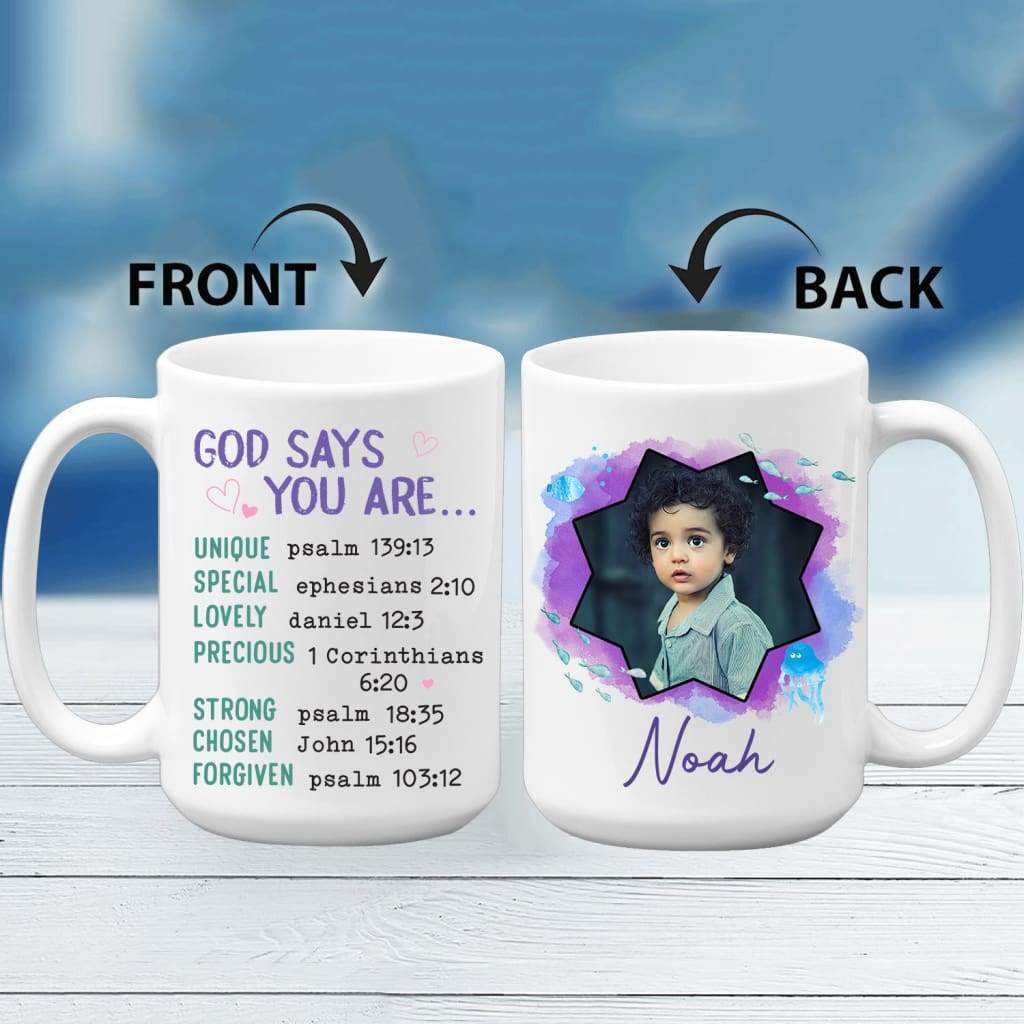 Personalized-Photo-Mug-God-Says-You-Are-Coffee-Mug-3 Personalized Photo Mug God Says You Are Coffee Mug 3