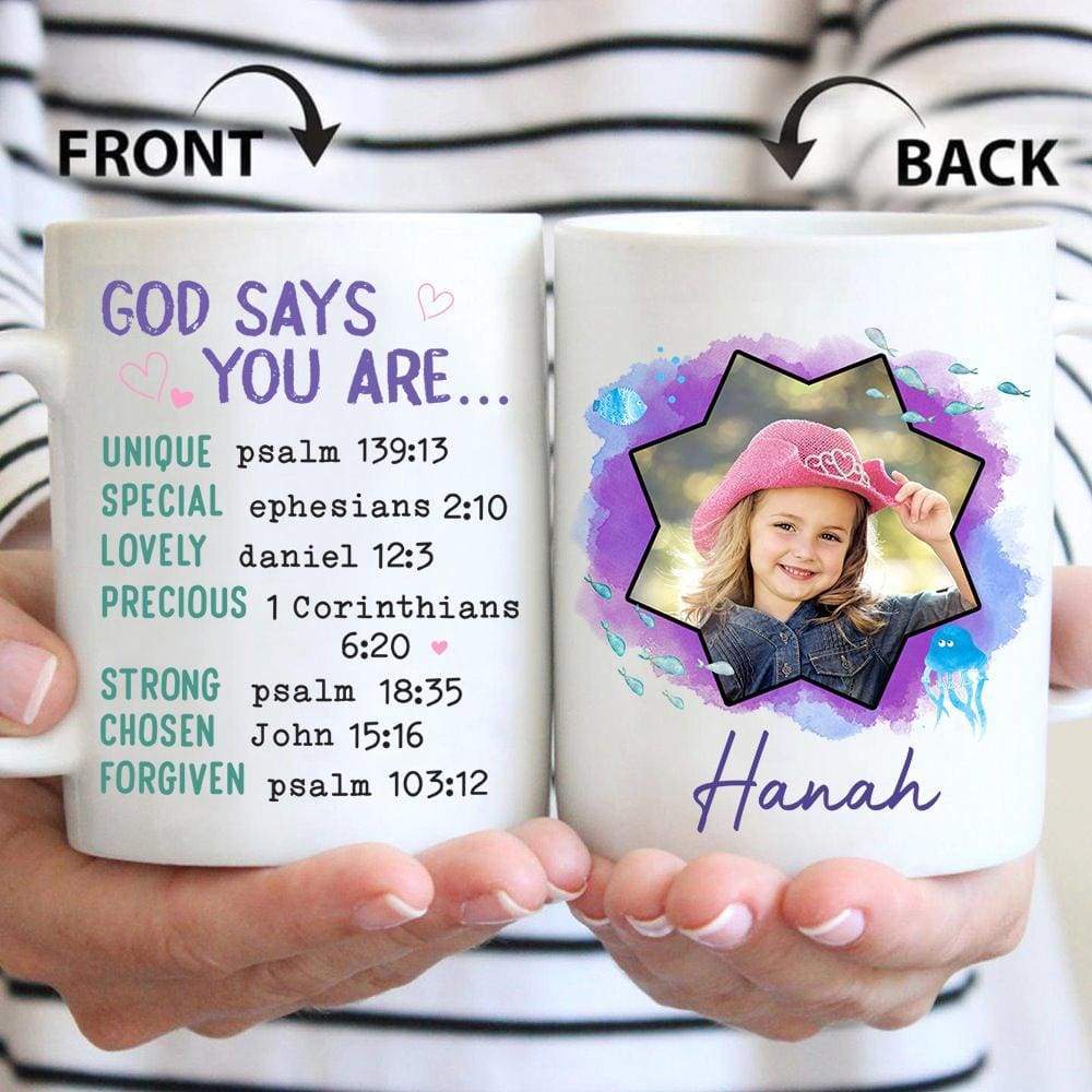 Personalized Photo Mug - God Says You Are Coffee Mug
