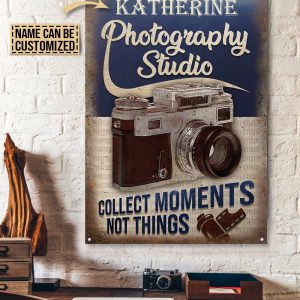 Personalized Photography Studio Customized Classic Metal Signs