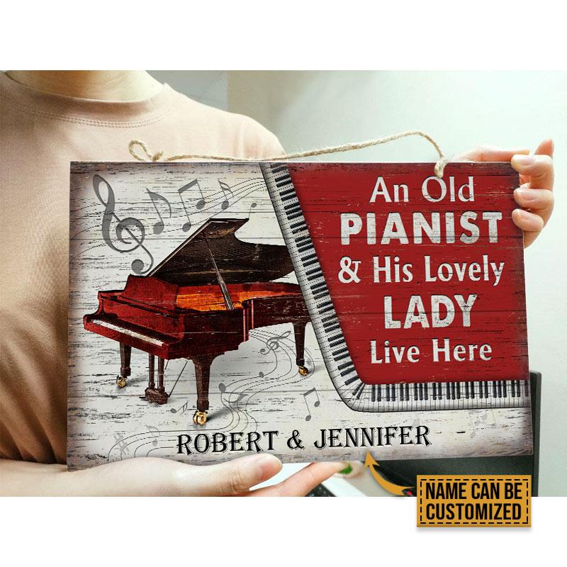 Personalized-Piano-Couple-Live-Here-Customized-Wood-Rectangle-Sign-2 Personalized Piano Couple Live Here Customized Wood Rectangle Sign 2