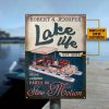 Personalized Pontoon Lake Life Party Customized Classic Metal Signs