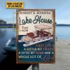 Personalized Pontoon Lake This Is Us Customized Classic Metal Signs