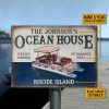 Personalized Pontoon Ocean House Relax Customized Classic Metal Signs