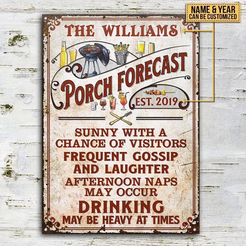 Personalized-Porch-Forecast-Sunny-With-A-Chance-Vertical-Custom-Classic-Metal-Signs-2 Personalized Porch Forecast Sunny With A Chance Vertical Custom Classic Metal Signs 2