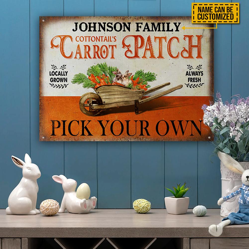 Personalized Rabbit Pick Your Own Customized Classic Metal Signs