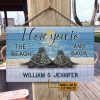 Personalized Sea Turtle I Love You To Customized Wood Rectangle Sign