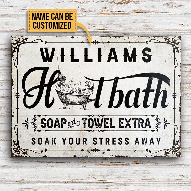 Personalized-Skeleton-Hot-Bath-Soak-Your-Stress-Away-Customized-Classic-Metal-Signs-2 Personalized Skeleton Hot Bath Soak Your Stress Away Customized Classic Metal Signs 2