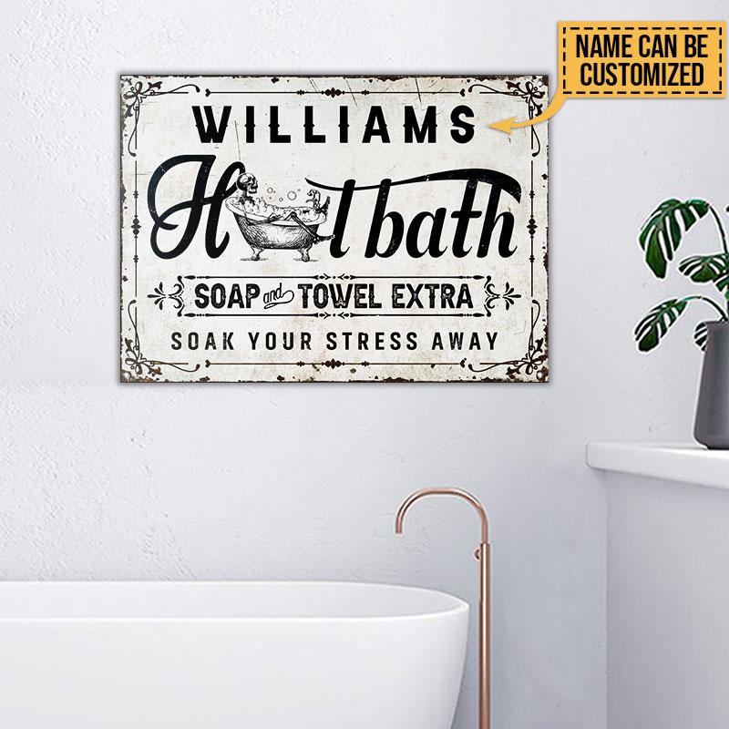 Personalized-Skeleton-Hot-Bath-Soak-Your-Stress-Away-Customized-Classic-Metal-Signs Personalized Skeleton Hot Bath Soak Your Stress Away Customized Classic Metal Signs