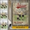 Personalized Soccer Family Lives Here Custom Classic Metal Signs