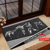Personalized Sports Custom Name Doormat Welcome Mat Karate Custom Name Doormat Welcome Mat