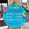 Personalized Swimming Pool Rules No Running Customized Wood Circle Sign