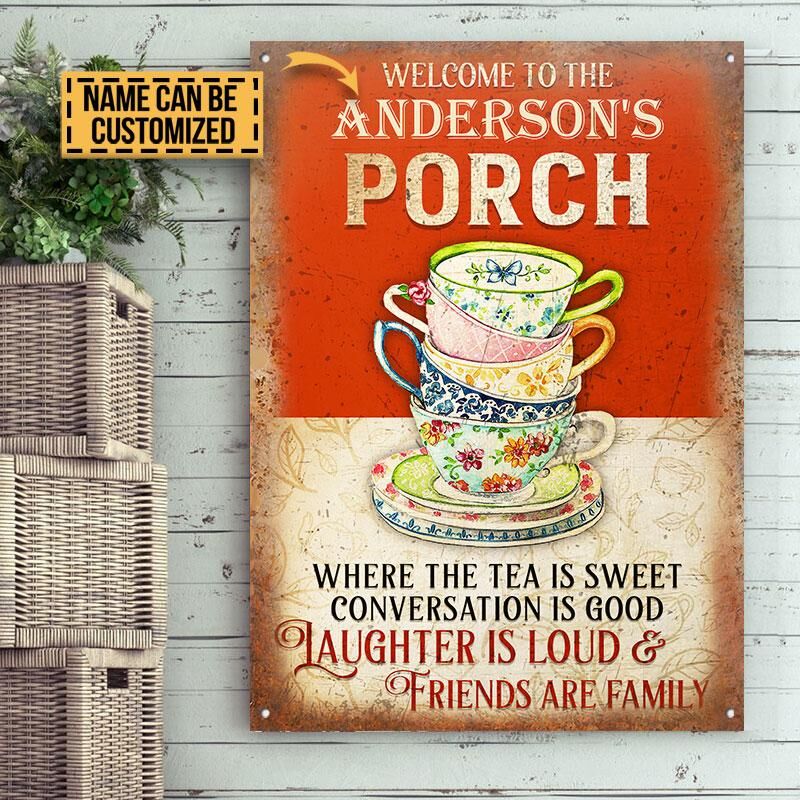 Personalized Tea Laughter Is Loud Customized Classic Metal Signs