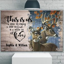 Personalized This Is Us A Little Bit Crazy A Little Bit Loud And A Whole Of Love Canvas Prints Wall Art Decor