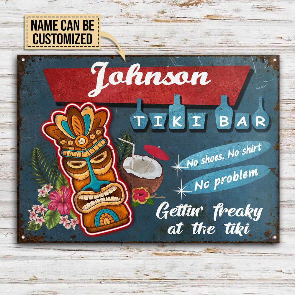 Personalized-Tiki-Bar-No-Problem-Customized-Classic-Metal-Signs-2 Personalized Tiki Bar No Problem Customized Classic Metal Signs 2