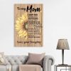 Personalized To My Mom Canvas