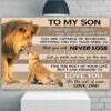 Personalized To My Son Canvas