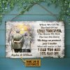 Personalized Veteran Old Couple When We Get Custom Wood Rectangle Sign