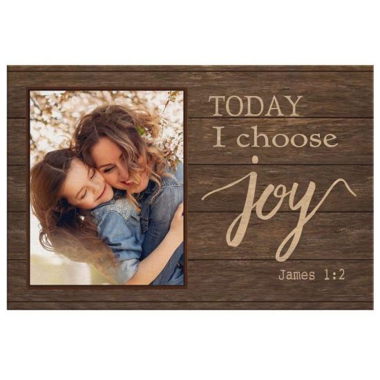 Personalized Wall Art Today I Choose Joy James 12 Custom Canvas Print 2