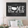 Personalized Wherever We're Together Is Where We Call Home Canvas