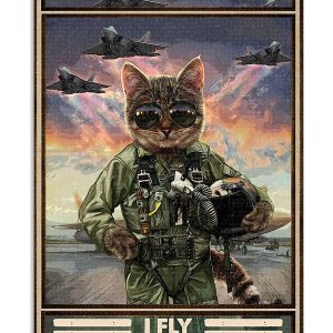 Pilot Cat Canvas That's What I Do I Fly And I Know Things Canvas