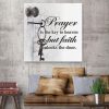 Prayer Is The Key To Heaven But Faith Unlocks The Door Canvas Print