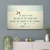 Preach The Gospel To All Creation Mark 16:15 Canvas Wall Art