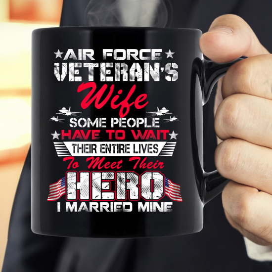 Proud US Air Force Air Force Veteran's Wife Mug