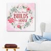 Proverbs 14:1 The Wise Woman Builds Her House Canvas Wall Art