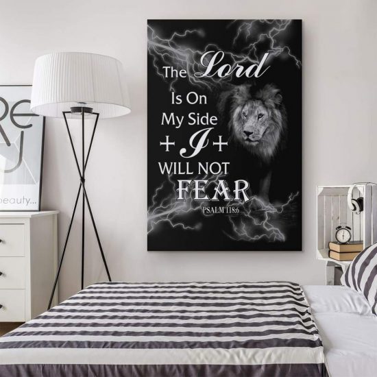 Psalm 1186 The Lord Is On My Side Canvas Wall Art 1 1