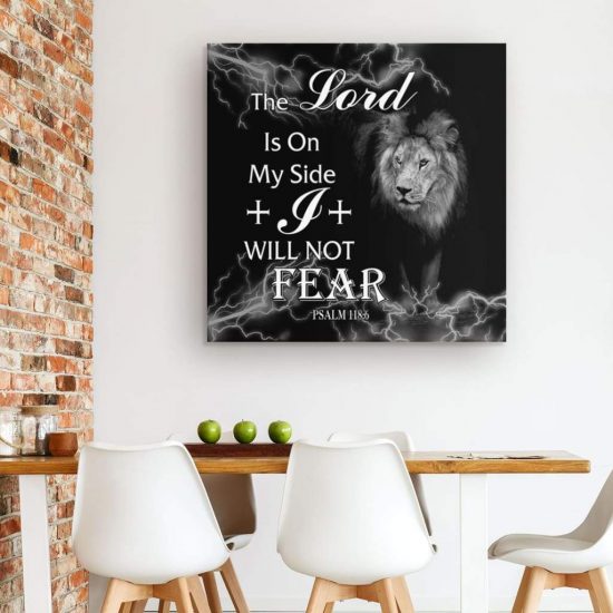 Psalm 1186 The Lord Is On My Side Canvas Wall Art 1