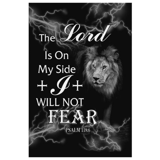 Psalm 1186 The Lord Is On My Side Canvas Wall Art 2 1