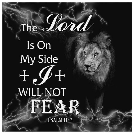 Psalm 1186 The Lord Is On My Side Canvas Wall Art 2