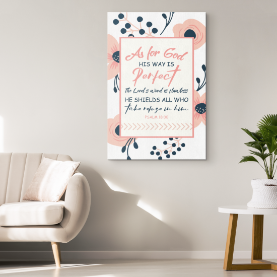 His Way Is Perfect Canvas Wall Art