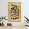 Psalm 62:6 Truly He Is My Rock And My Salvation Canvas Wall Art