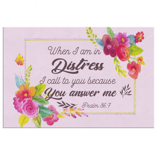 Because You Answer Me Canvas Wall Art