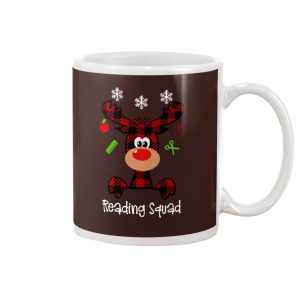 Reading Squad Christmas White Mug