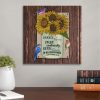 Rejoice Always 1 Thessalonians 5:16-18 Sunflower Bible Verse Wall Art Canvas