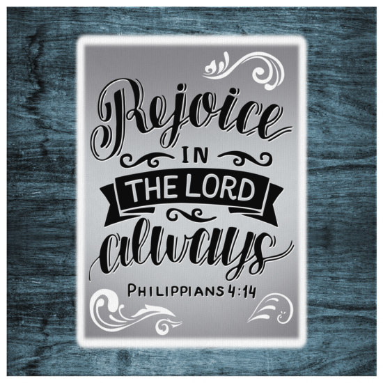 Rejoice In The Lord Always Philippians 44 Canvas Wall Art 2