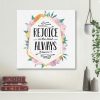 Rejoice In The Lord Always Philippians 4:4 Canvas Wall Art