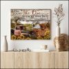 Romantic Couple Highland Cattle And Farm Truck And Sunflowers I Have Found The One My Soul Loves Custom Name And Date Farmer Farmhouse Canvas Prints Wall Art Decor