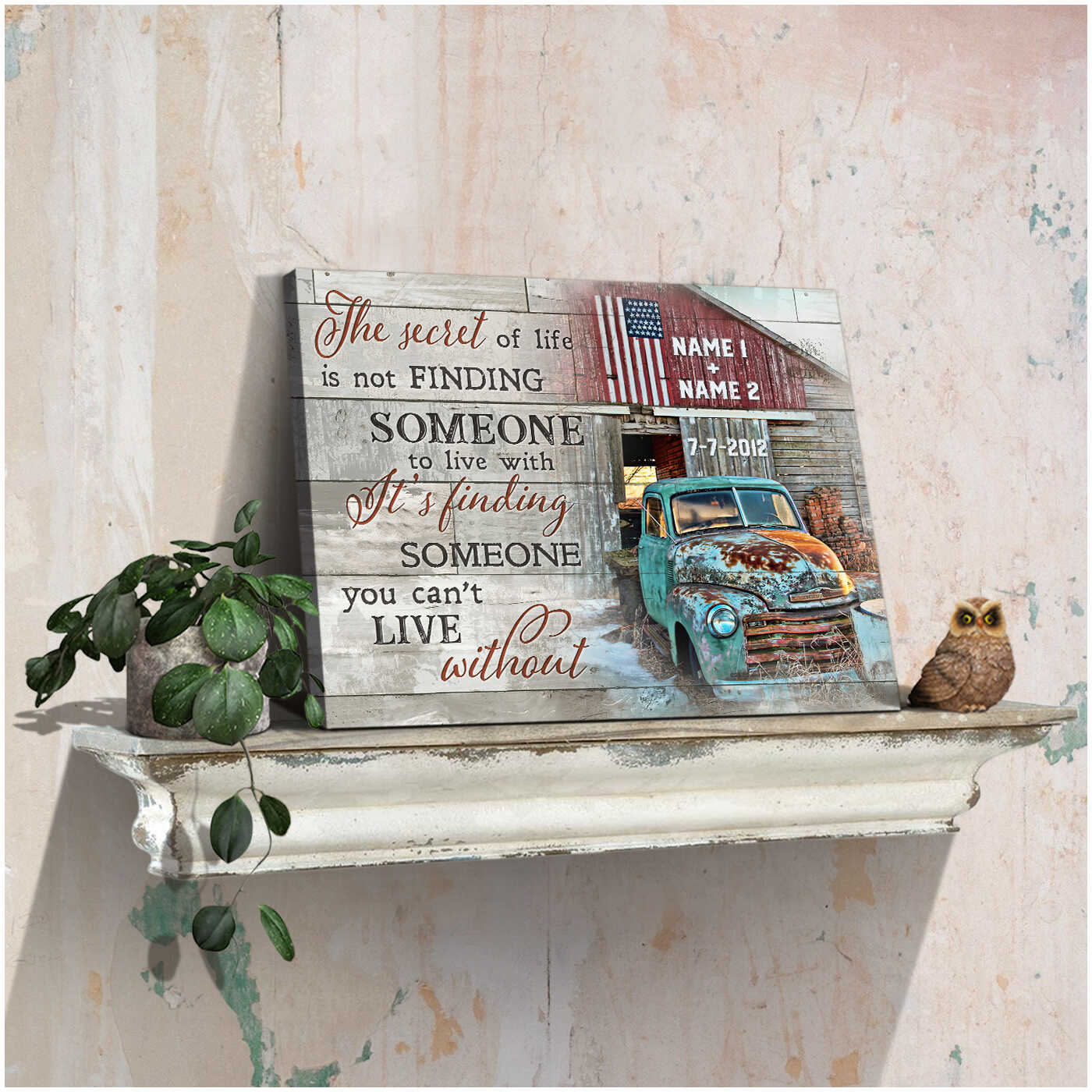 Romantic-Personalized-ItS-Finding-Someone-You-CanT-Live-Without-Custom-Name-And-Date-Old-Barn-And-Pick-Up-Truck-Canvas-Prints-Wall-Art-Decor-2 Romantic Personalized ItS Finding Someone You CanT Live Without Custom Name And Date Old Barn And Pick Up Truck Canvas Prints Wall Art Decor 2