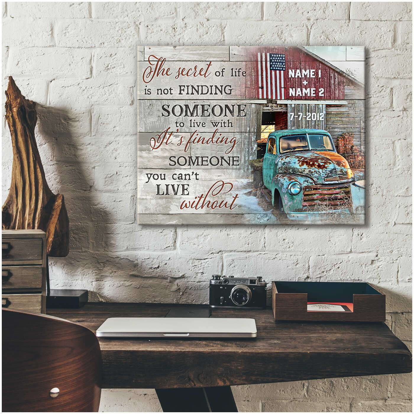 Romantic-Personalized-ItS-Finding-Someone-You-CanT-Live-Without-Custom-Name-And-Date-Old-Barn-And-Pick-Up-Truck-Canvas-Prints-Wall-Art-Decor-3 Romantic Personalized ItS Finding Someone You CanT Live Without Custom Name And Date Old Barn And Pick Up Truck Canvas Prints Wall Art Decor 3
